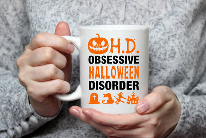 Halloween Obsessive Disorder, 15 oz Mug