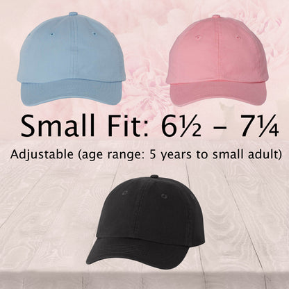 Embroidered "Love", Youth Dad Hat, Adjustable Unstructured Cap