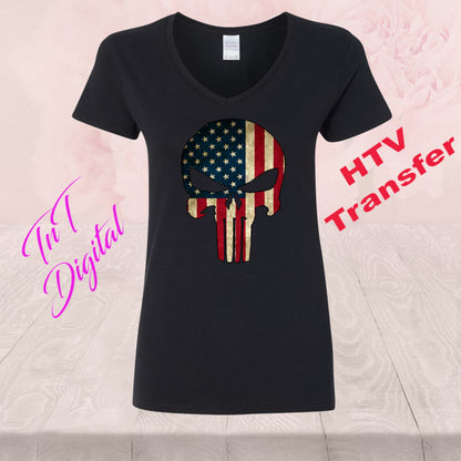 The Punisher | USA Flag | Digital PNG "File Only"
