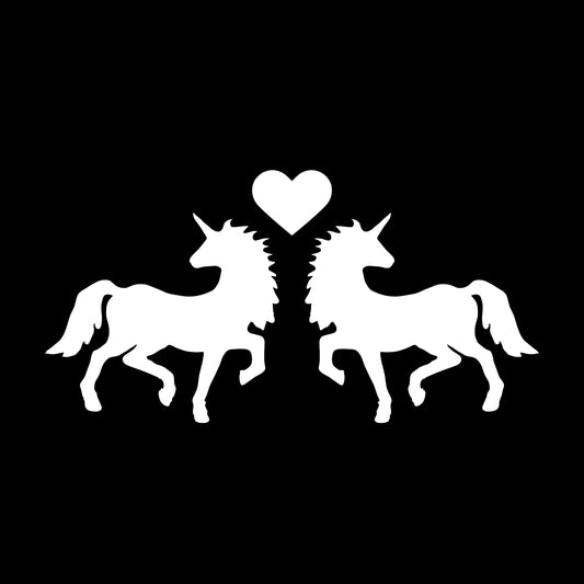 2 Two Unicorns In Love, Legendary Creature, Decal Sticker
