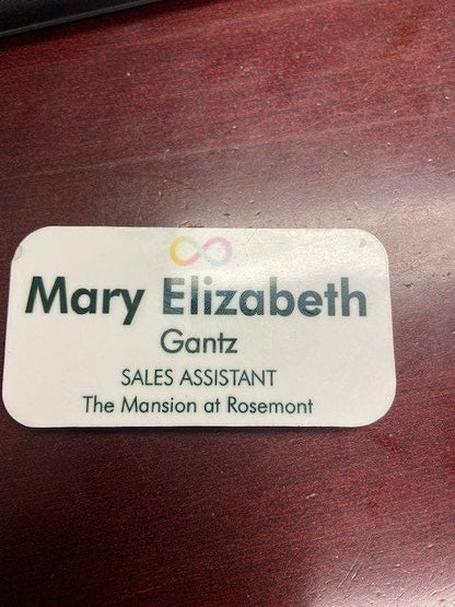 Magnetic Name Badge, ID Tag, Personal, Business, Event