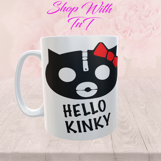 Hello Kinky, 15 oz Mug.