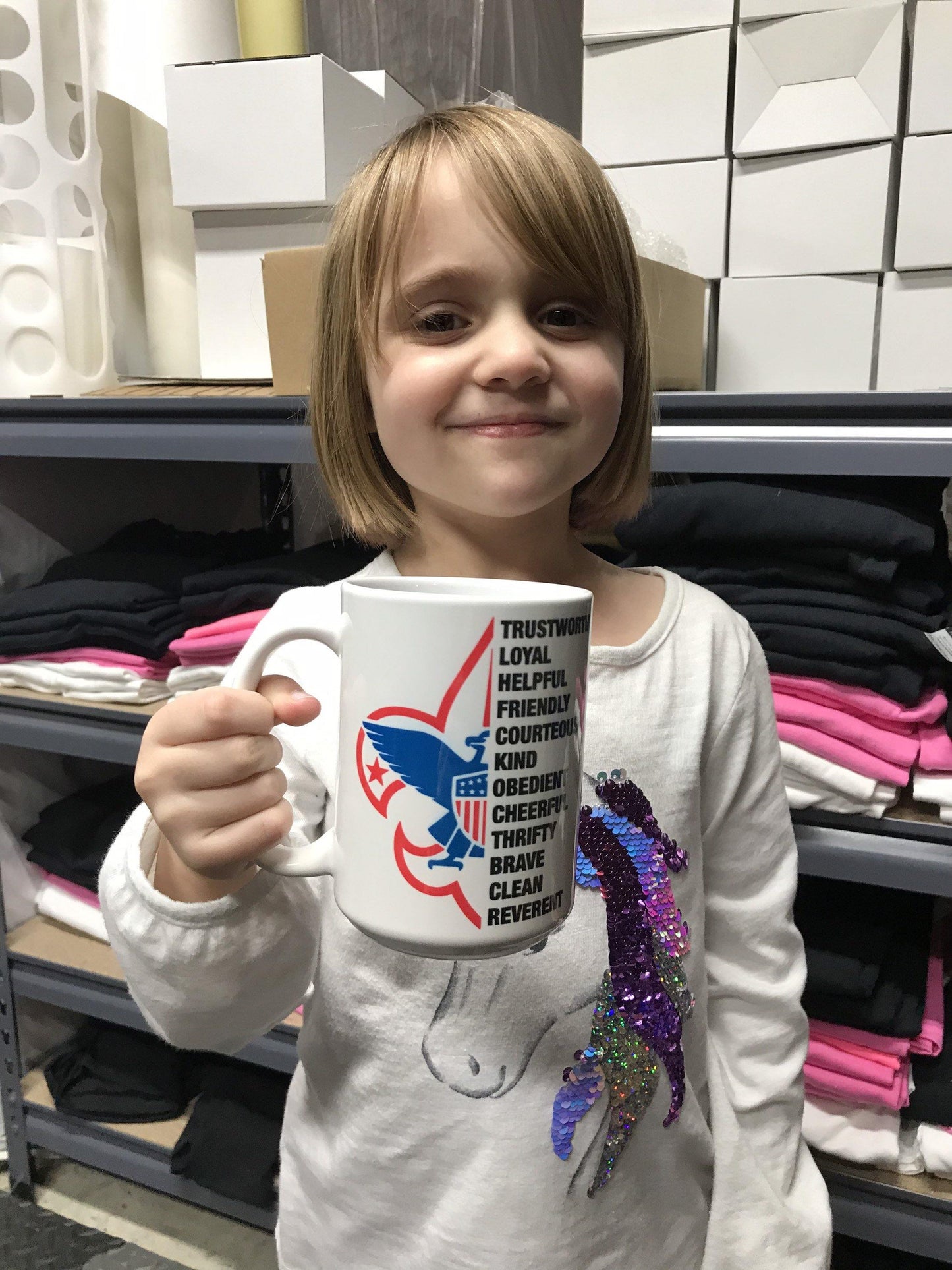 Boy Scouts of America  | Scouts Law | fleur-de-lis | 15 oz Mug - Shop With TnT