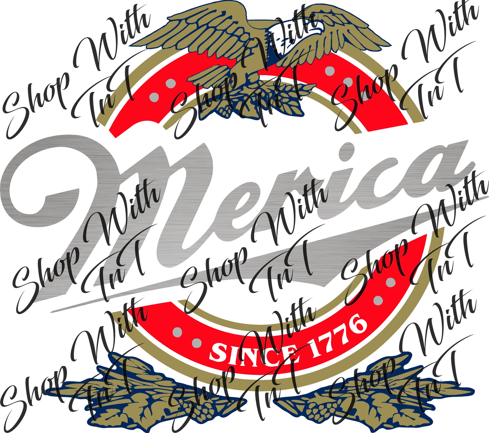 Miller Merica Since 1776 American Eagle | Americana | Digital PNG "File Only".