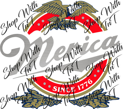 Miller Merica Since 1776 American Eagle | Americana | Digital PNG "File Only".